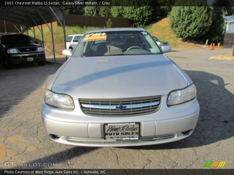 Galaxy Silver Metallic / Gray 2003 Chevrolet Malibu LS Sedan