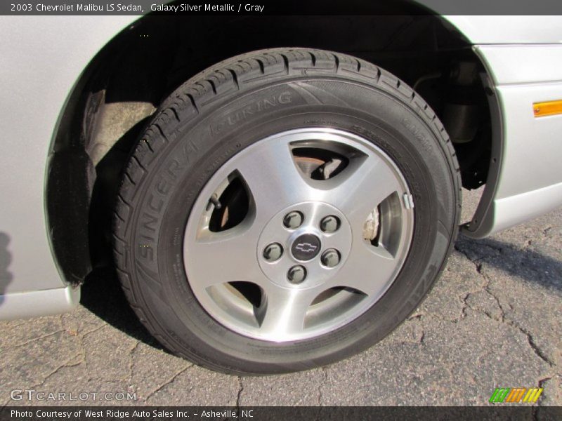 Galaxy Silver Metallic / Gray 2003 Chevrolet Malibu LS Sedan