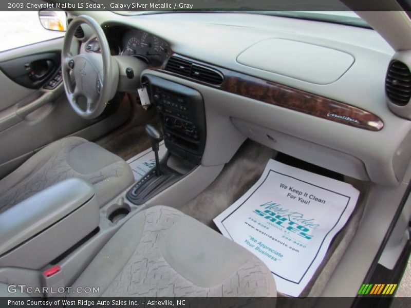 Galaxy Silver Metallic / Gray 2003 Chevrolet Malibu LS Sedan