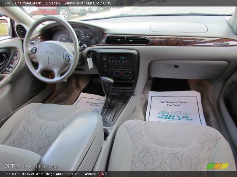 Galaxy Silver Metallic / Gray 2003 Chevrolet Malibu LS Sedan
