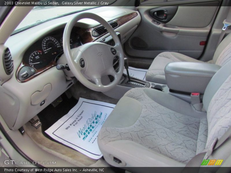 Galaxy Silver Metallic / Gray 2003 Chevrolet Malibu LS Sedan