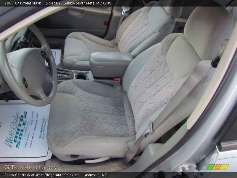 Galaxy Silver Metallic / Gray 2003 Chevrolet Malibu LS Sedan