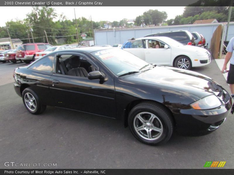 Black / Graphite Gray 2003 Chevrolet Cavalier LS Coupe