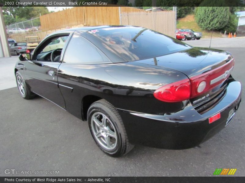 Black / Graphite Gray 2003 Chevrolet Cavalier LS Coupe