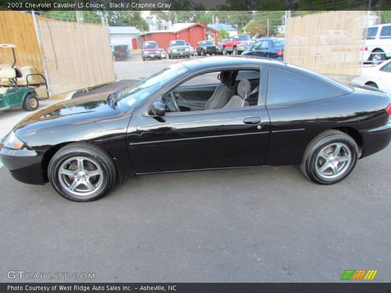 Black / Graphite Gray 2003 Chevrolet Cavalier LS Coupe