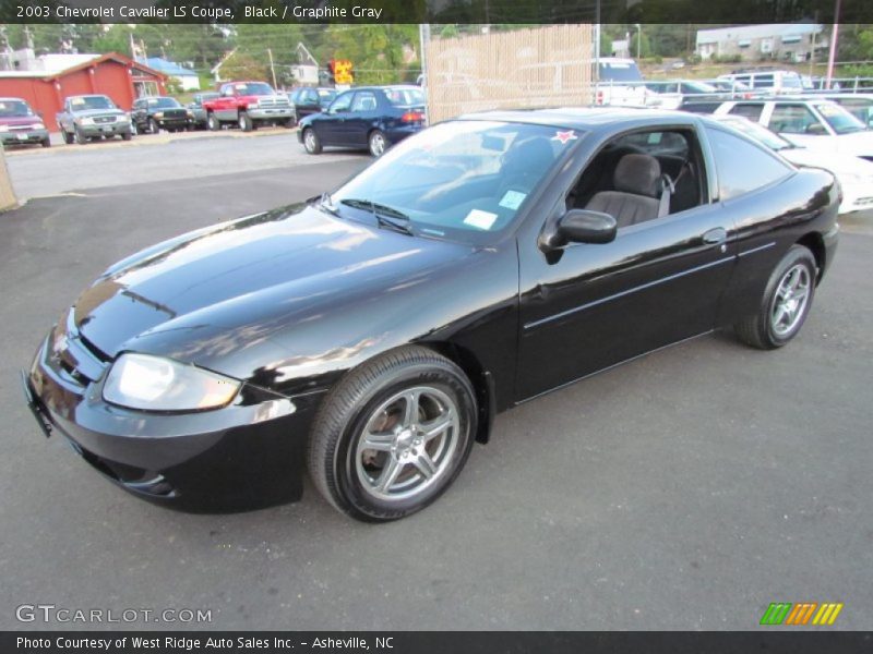 Black / Graphite Gray 2003 Chevrolet Cavalier LS Coupe