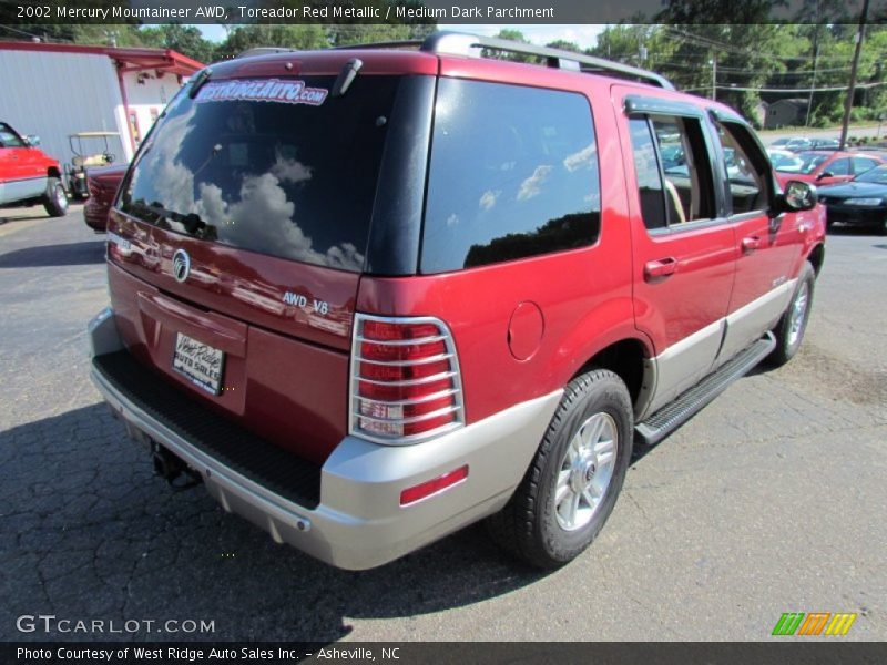 Toreador Red Metallic / Medium Dark Parchment 2002 Mercury Mountaineer AWD