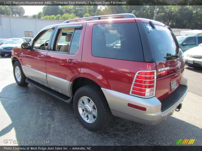 Toreador Red Metallic / Medium Dark Parchment 2002 Mercury Mountaineer AWD