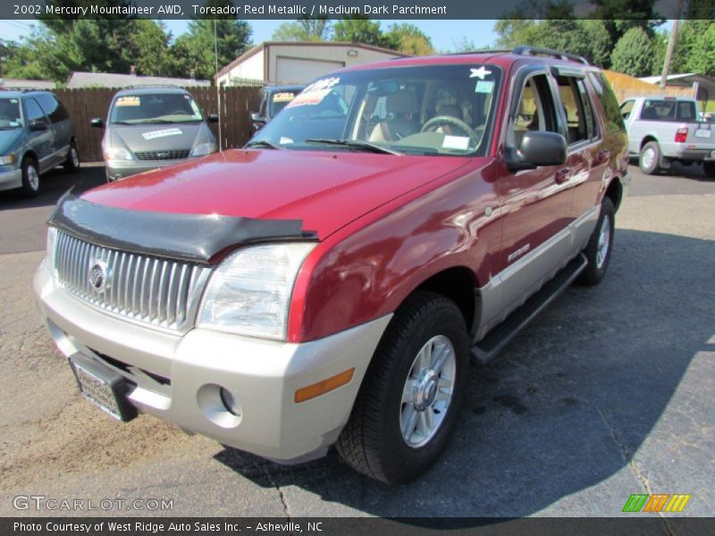 Toreador Red Metallic / Medium Dark Parchment 2002 Mercury Mountaineer AWD