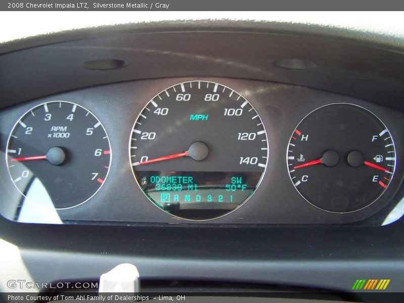 Silverstone Metallic / Gray 2008 Chevrolet Impala LTZ