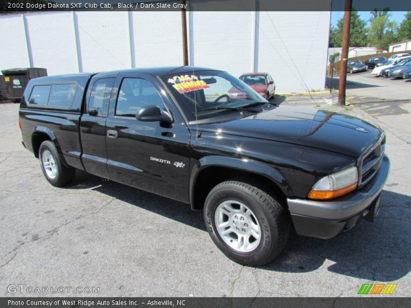 Black / Dark Slate Gray 2002 Dodge Dakota SXT Club Cab