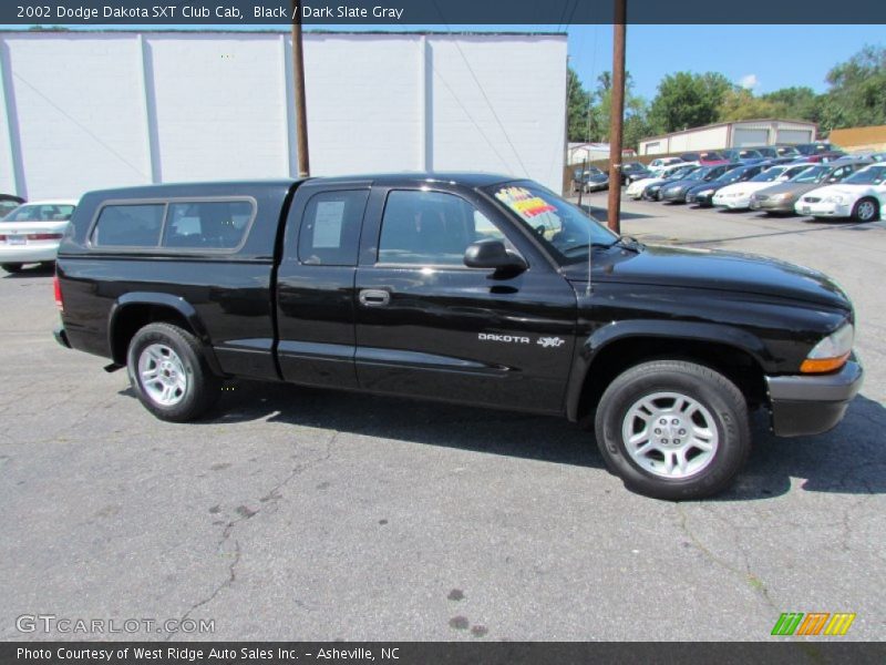 Black / Dark Slate Gray 2002 Dodge Dakota SXT Club Cab