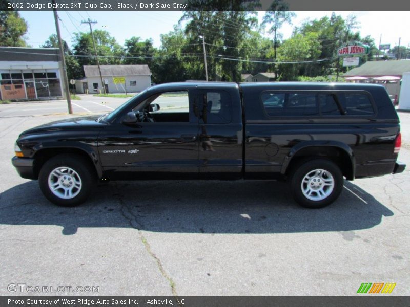 Black / Dark Slate Gray 2002 Dodge Dakota SXT Club Cab