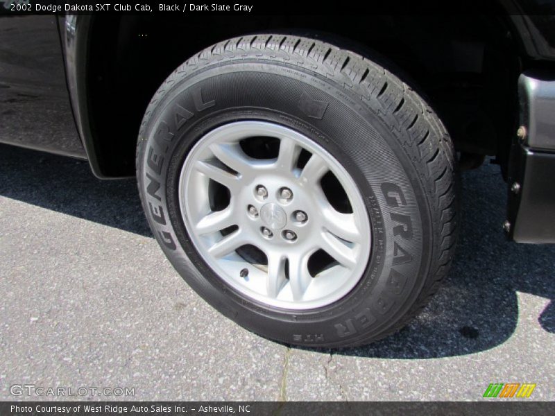 Black / Dark Slate Gray 2002 Dodge Dakota SXT Club Cab