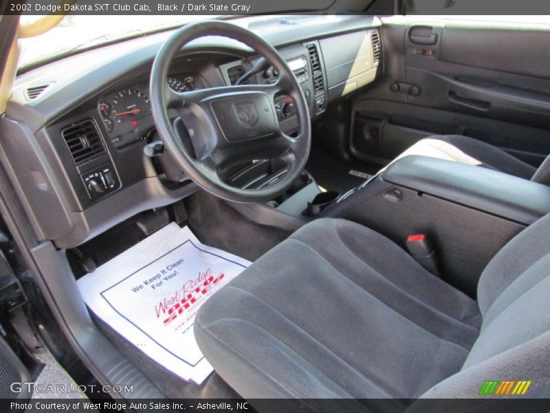 Black / Dark Slate Gray 2002 Dodge Dakota SXT Club Cab