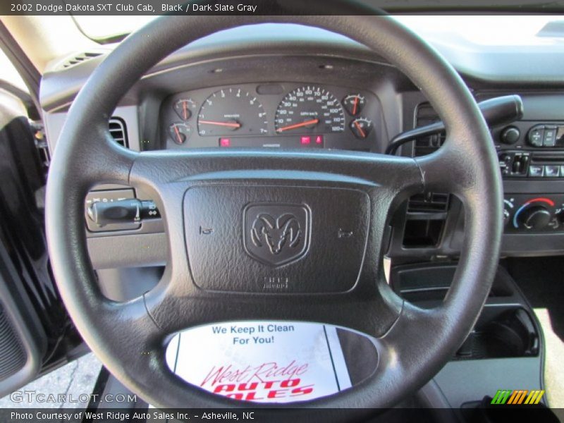 Black / Dark Slate Gray 2002 Dodge Dakota SXT Club Cab