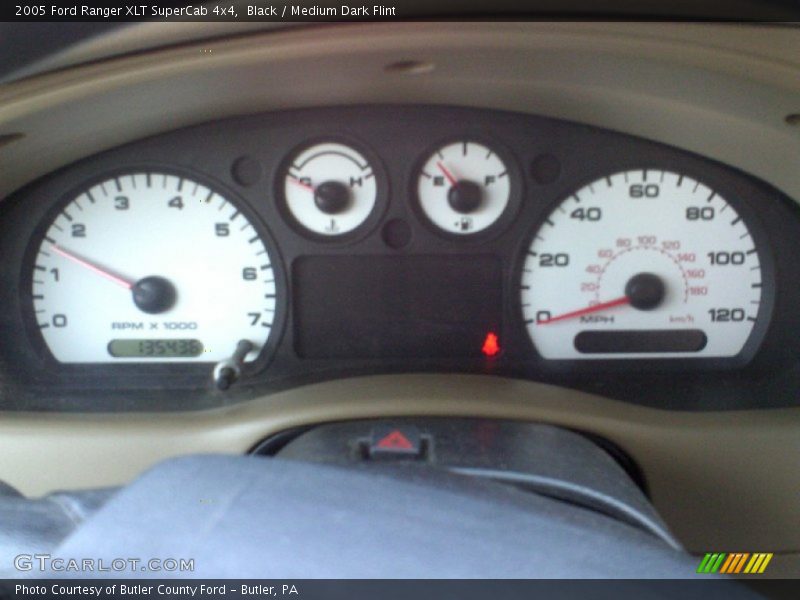 Black / Medium Dark Flint 2005 Ford Ranger XLT SuperCab 4x4