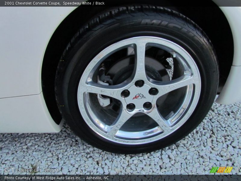 Speedway White / Black 2001 Chevrolet Corvette Coupe