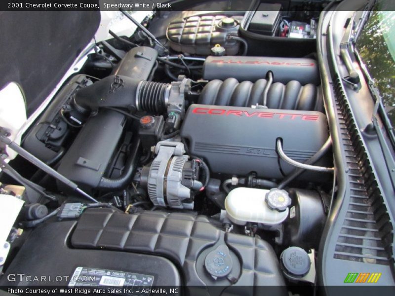 Speedway White / Black 2001 Chevrolet Corvette Coupe