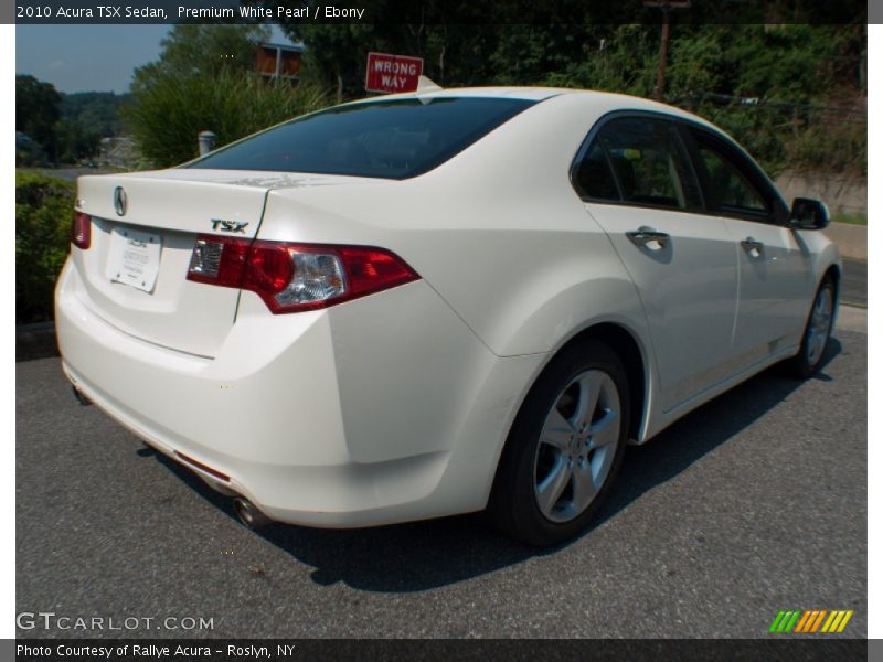 Premium White Pearl / Ebony 2010 Acura TSX Sedan