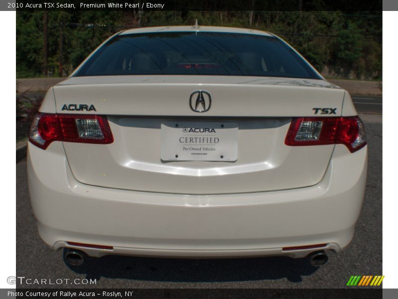 Premium White Pearl / Ebony 2010 Acura TSX Sedan