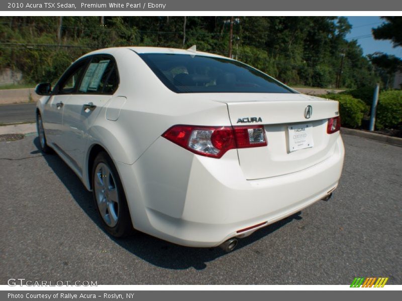 Premium White Pearl / Ebony 2010 Acura TSX Sedan