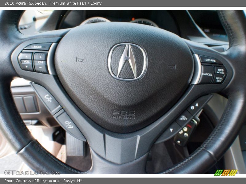 Premium White Pearl / Ebony 2010 Acura TSX Sedan