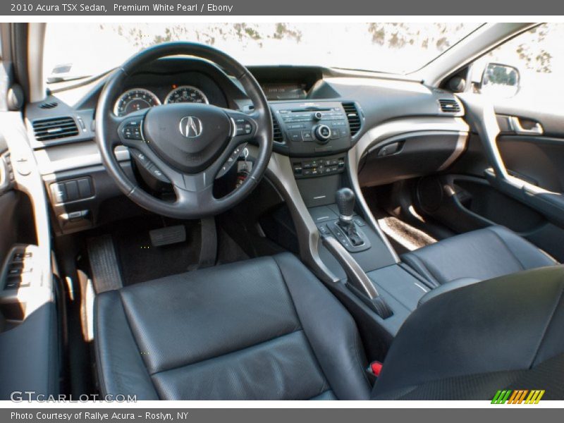 Premium White Pearl / Ebony 2010 Acura TSX Sedan