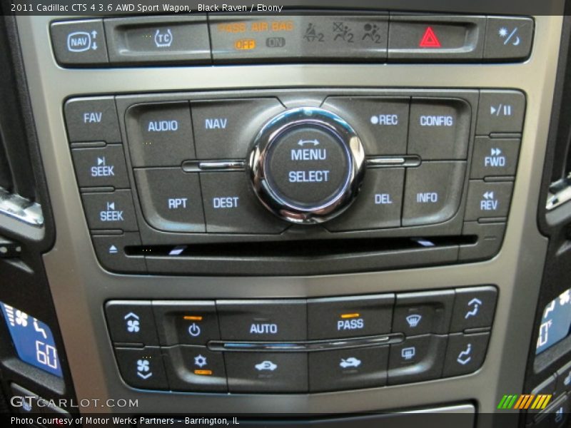 Controls of 2011 CTS 4 3.6 AWD Sport Wagon