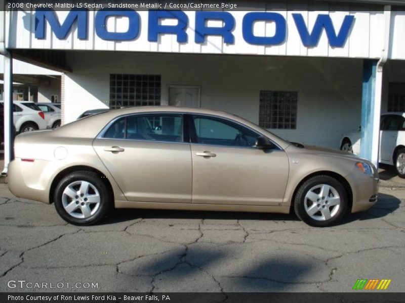 Sandstone Metallic / Cocoa/Cashmere Beige 2008 Chevrolet Malibu LS Sedan