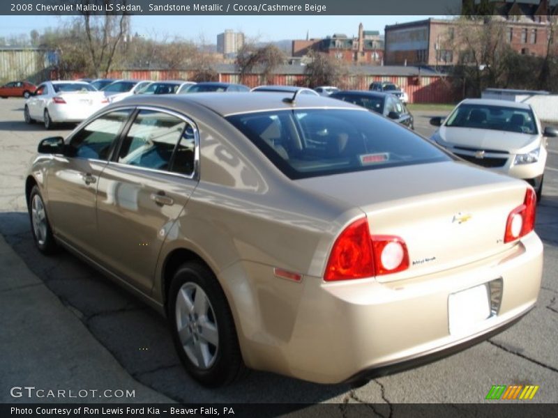 Sandstone Metallic / Cocoa/Cashmere Beige 2008 Chevrolet Malibu LS Sedan