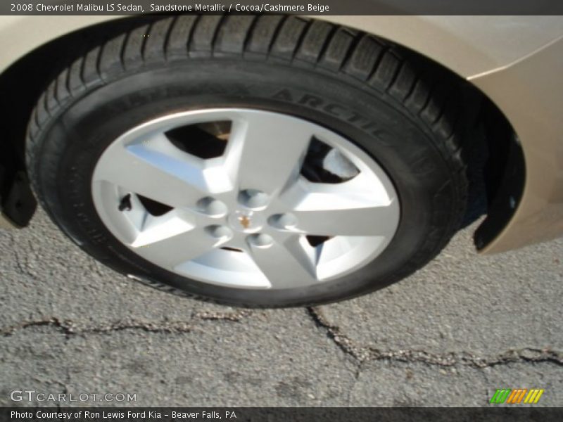 Sandstone Metallic / Cocoa/Cashmere Beige 2008 Chevrolet Malibu LS Sedan