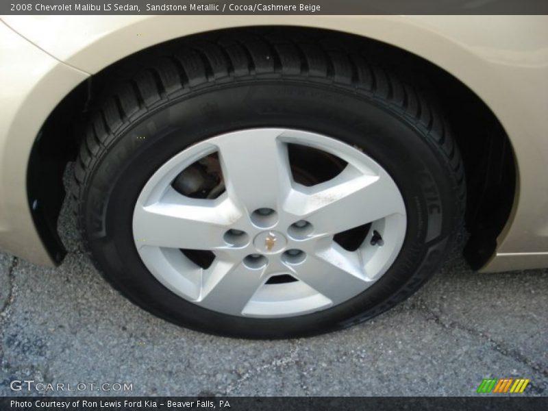 Sandstone Metallic / Cocoa/Cashmere Beige 2008 Chevrolet Malibu LS Sedan