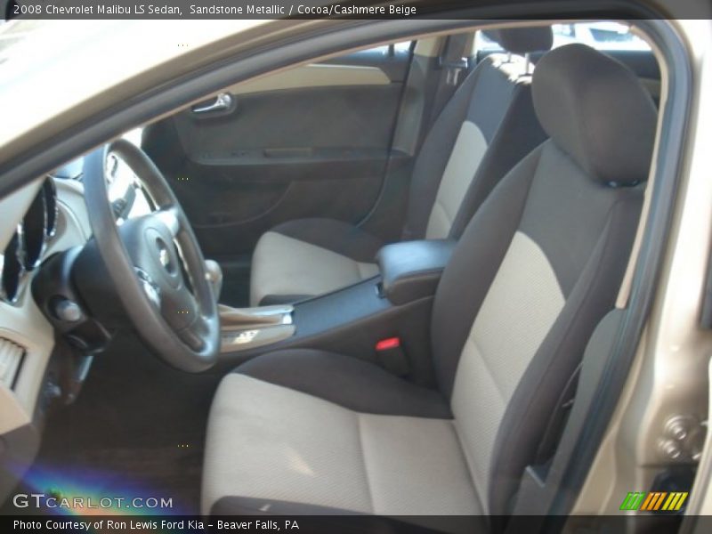 Sandstone Metallic / Cocoa/Cashmere Beige 2008 Chevrolet Malibu LS Sedan