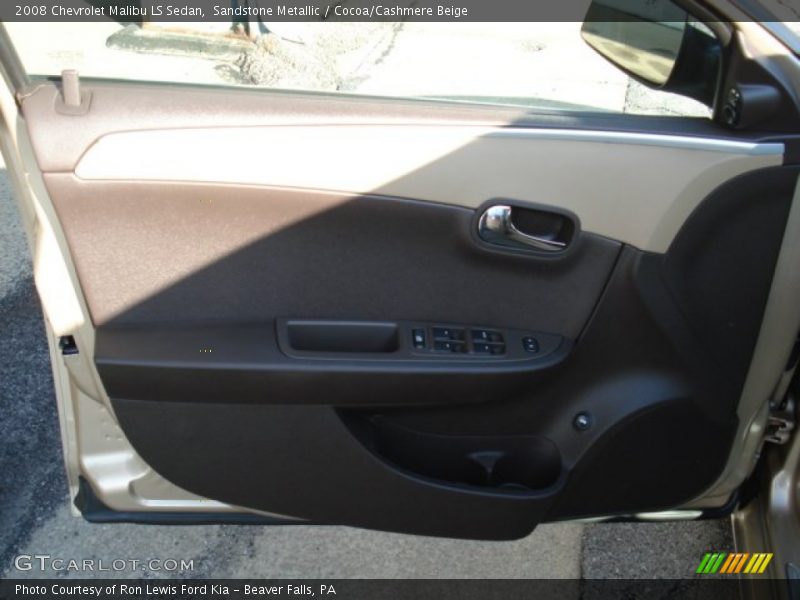 Sandstone Metallic / Cocoa/Cashmere Beige 2008 Chevrolet Malibu LS Sedan
