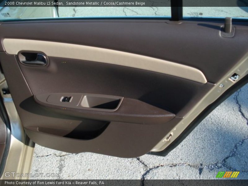 Sandstone Metallic / Cocoa/Cashmere Beige 2008 Chevrolet Malibu LS Sedan