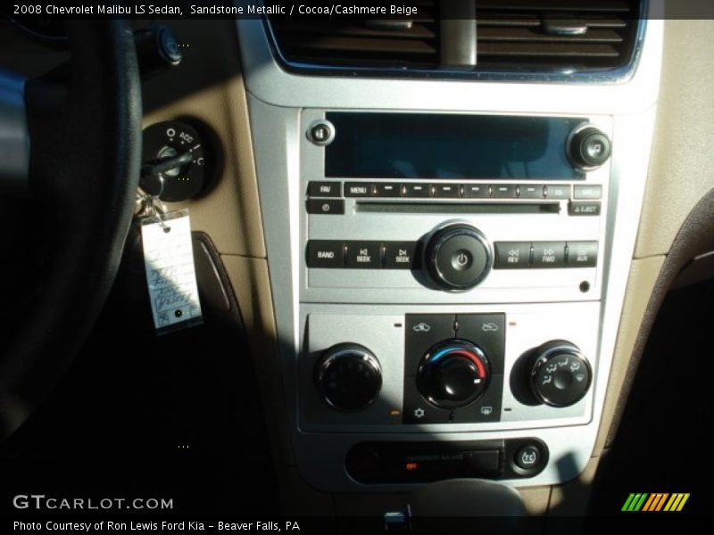 Sandstone Metallic / Cocoa/Cashmere Beige 2008 Chevrolet Malibu LS Sedan