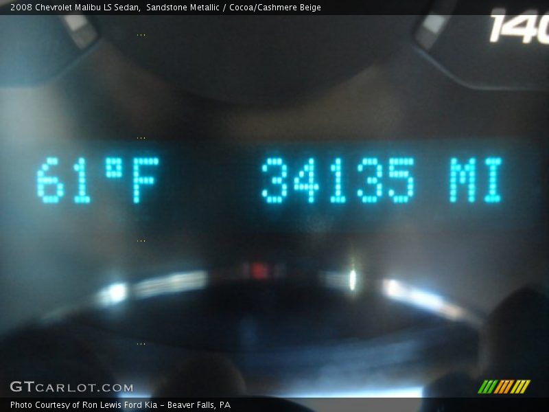 Sandstone Metallic / Cocoa/Cashmere Beige 2008 Chevrolet Malibu LS Sedan