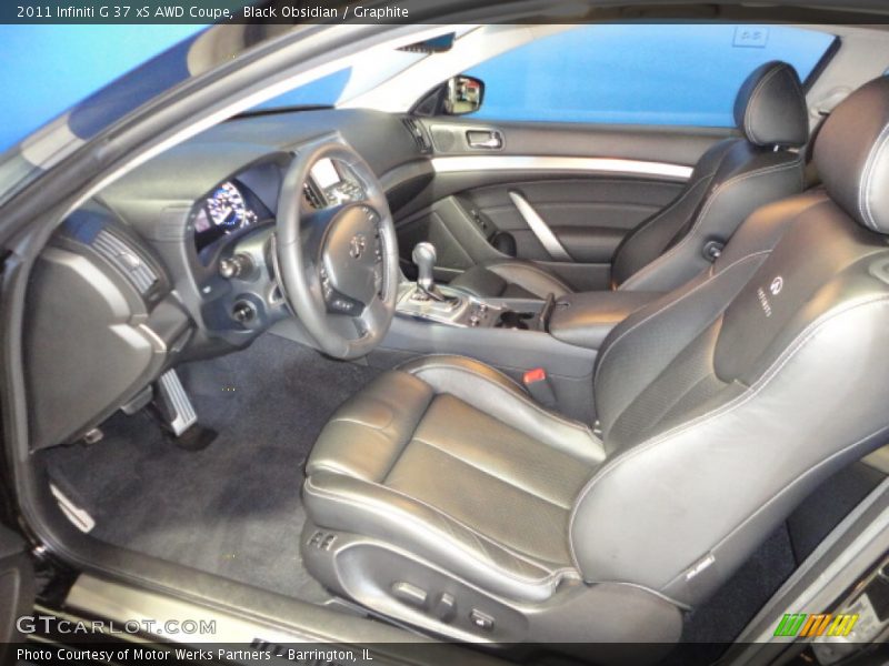 Black Obsidian / Graphite 2011 Infiniti G 37 xS AWD Coupe