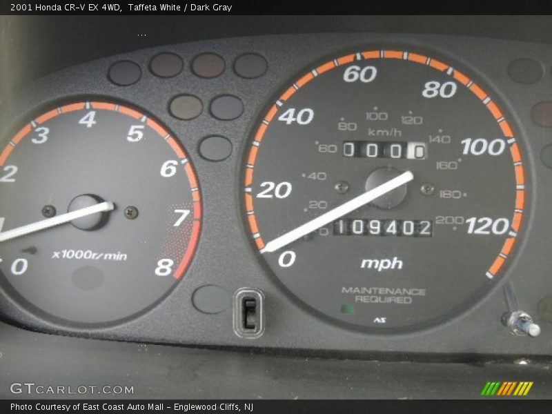 Taffeta White / Dark Gray 2001 Honda CR-V EX 4WD
