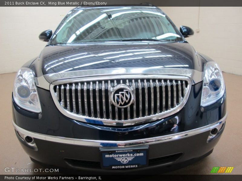 Ming Blue Metallic / Ebony/Ebony 2011 Buick Enclave CX