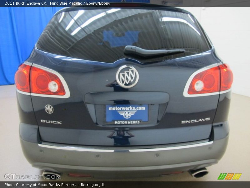 Ming Blue Metallic / Ebony/Ebony 2011 Buick Enclave CX