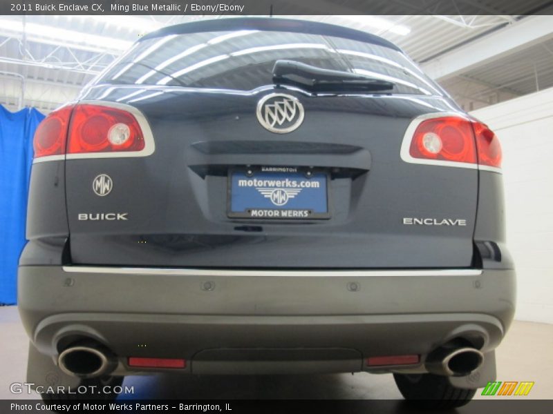 Ming Blue Metallic / Ebony/Ebony 2011 Buick Enclave CX
