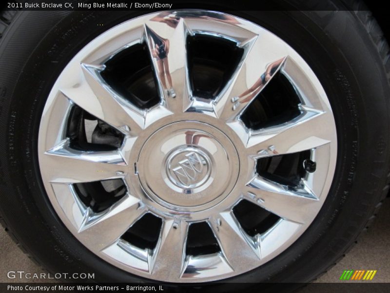 Ming Blue Metallic / Ebony/Ebony 2011 Buick Enclave CX