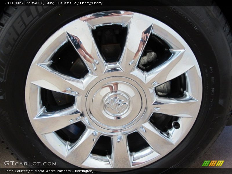 Ming Blue Metallic / Ebony/Ebony 2011 Buick Enclave CX