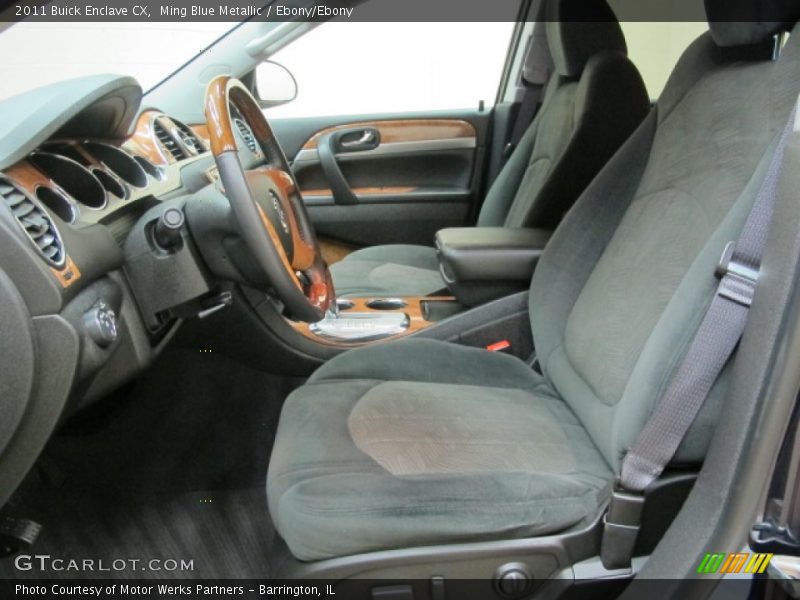 Ming Blue Metallic / Ebony/Ebony 2011 Buick Enclave CX