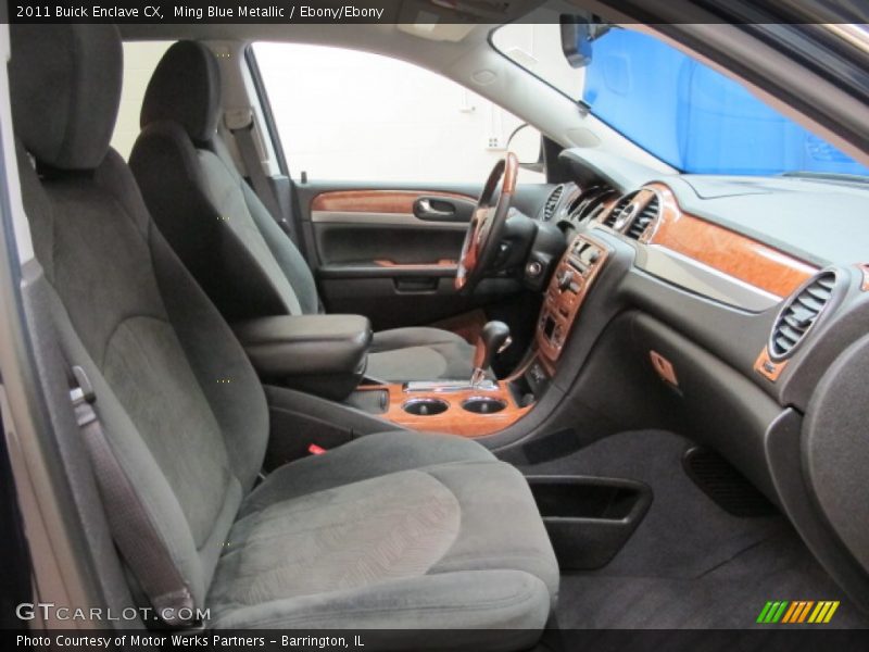 Ming Blue Metallic / Ebony/Ebony 2011 Buick Enclave CX