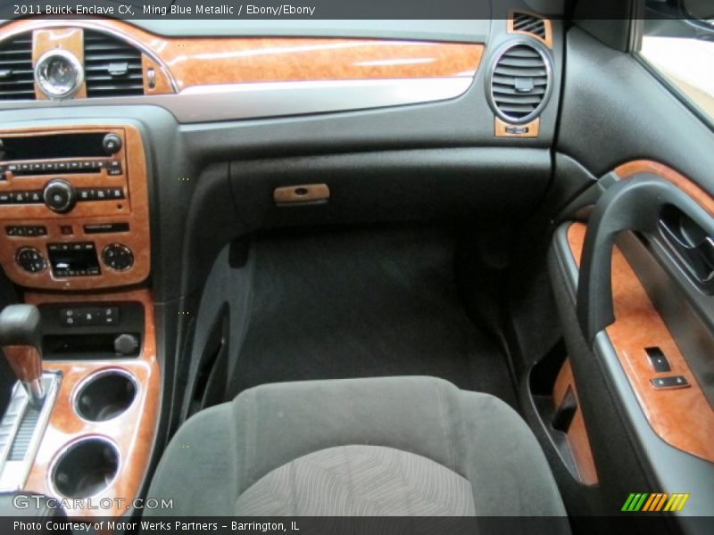 Ming Blue Metallic / Ebony/Ebony 2011 Buick Enclave CX