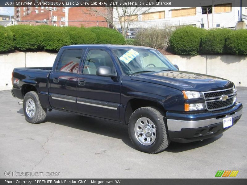 Dark Blue Metallic / Dark Charcoal 2007 Chevrolet Silverado 1500 Classic LS Crew Cab 4x4