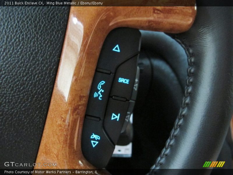 Ming Blue Metallic / Ebony/Ebony 2011 Buick Enclave CX